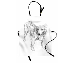 Young Dog Art Apron