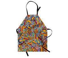 Funky Hippie Folk Apron