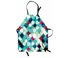 Worn out Retro Rhombus Apron