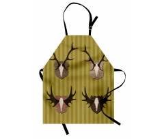 Deer Mous Horns Trophy Apron