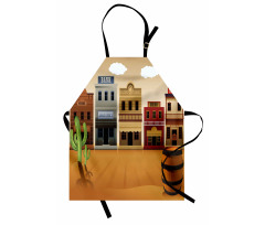 Wild West Village Town Apron