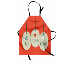 Joy Love and Peace Apron