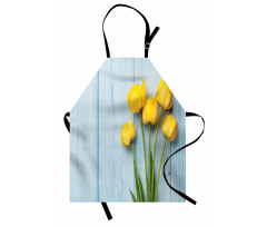 Yellow Flowers Rustic Apron