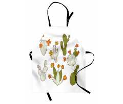 Doodle Cacti Flora Apron