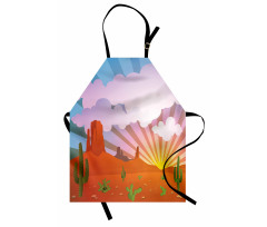 Abstract Desert Sunset Apron