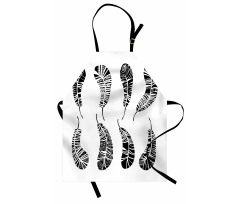 Monochrome Boho Motifs Apron