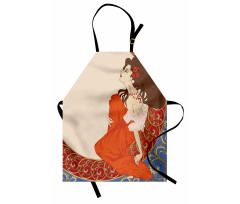 Lady Antique Dress Apron