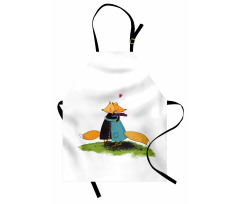 Romantic Animals Hugging Apron