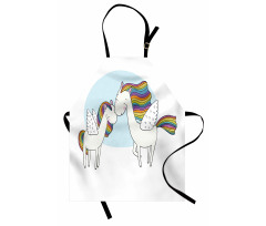 Colorful Pegasus Horses Apron