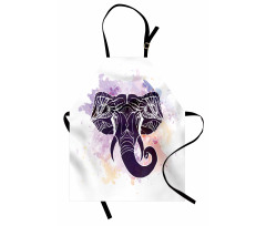 Watercolor Elephant Apron