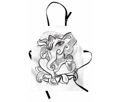 Oriental Symbol Elephant Apron