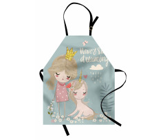 Princess Girl Unicorn Apron