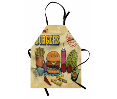 Burger Ingredients Apron