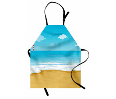 Sandy Beach Ocean Apron