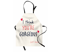 Valentines Day Slogan Apron