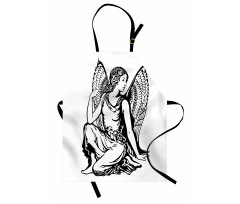 Young Angel Tattoo Apron