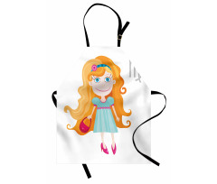 Cartoon Girl Apron