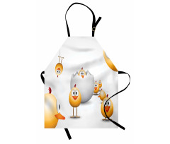 Chicks Funny Cartoon Apron