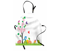 Spring Illustration Apron