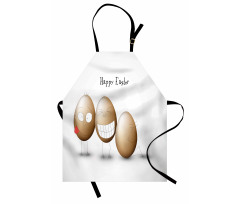 Paskalya Mutfak Önlüğü Özel Gün Kutlayan Farklı Yüzlü Yumurtalar