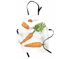 Carrot Pattern Apron