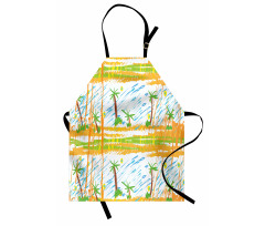 Childish Rainy Forest Apron