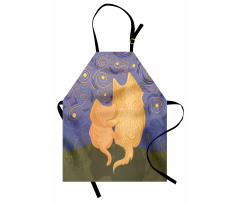 Cat and Dog on Hill Apron