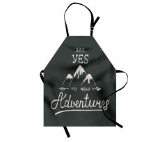 Words and Mountains Apron