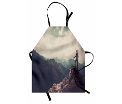 Woman Hiker on Top Apron