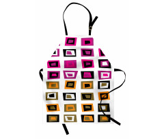 Abstract Squares 60s Apron