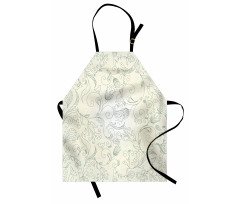 Doodle Garden Flowers Apron