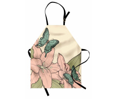 Butterflies and Lilies Apron