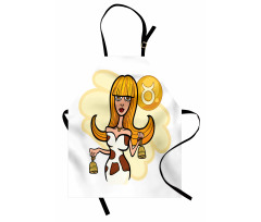 Cartoon Woman Apron