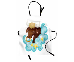 Bull Cloud Stars Apron