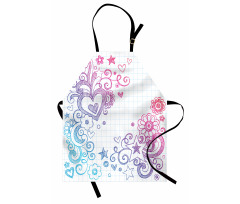 Valentines Day Swirls Apron