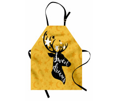 Silhouette of Deer Apron