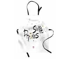 Romantic Calligraphy Apron