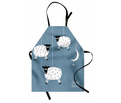 Sheep Moon Star Apron