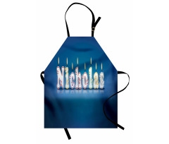 Boys Name Party Candle Apron