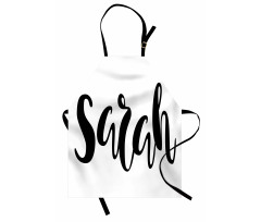 Monochrome Female Name Apron