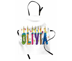 Letter Cake Girl Name Apron