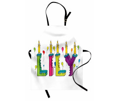 Joyful Letters Birthday Apron