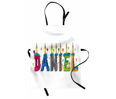 Grooving Male Name Cake Apron