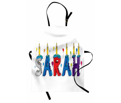 Birthday Girl Name Design Apron