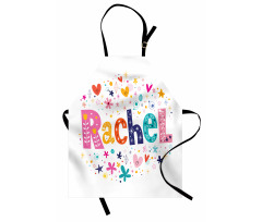 Hearts Stars Flowers Apron