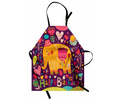 Doodle Birthday Animal Apron