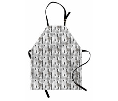 Abstract Doodle Pattern Apron