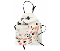 Go with the Flow Words Apron