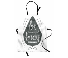 Be Brave Slogan Arrows Apron