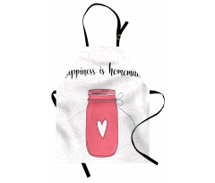 Jar of Love and Swirls Apron